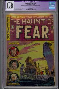 EC Comics Haunt of Fear #28 CGC graded: Low Distribution Rare! Golden Age (1938-55) off white to white pages EC Comics Haunt of Fear #28 CGC graded