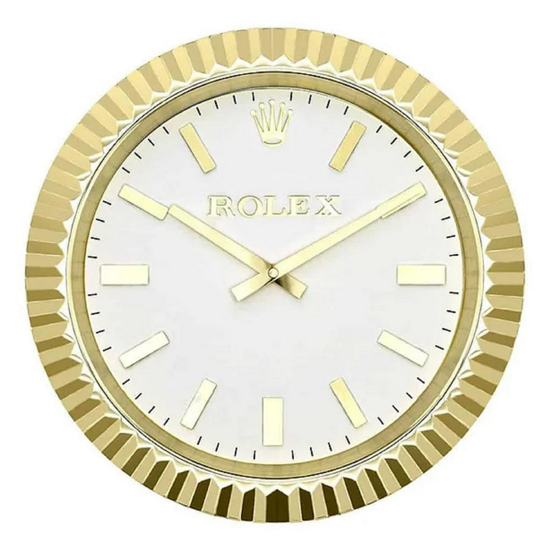 Rolex Style Datejust Gold Series Wall Clock (1 of 5)