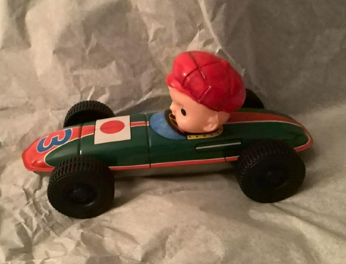 Japanes Tin Racing  Litho Vehicle 1960 measures approx 6.5" (1 of 4)