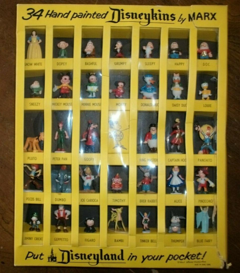 WALT DISNEY DISNEYKINS LOUIS MARX 34 FIGURE SET ORIG. (1 of 6)
