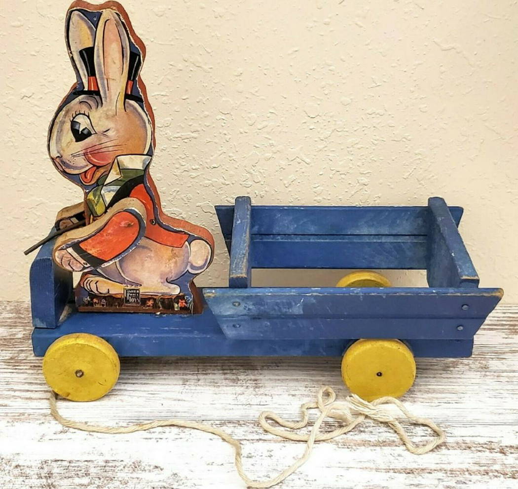 Fisher Price Peter Rabbit Pull Toy Wood Bunny Cart 472 - Sep 11, 2022 ...