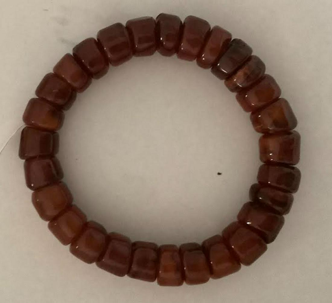 Tibetian Amber Bead Bracelet: Amber Bead Bracelet.Tibetian Made