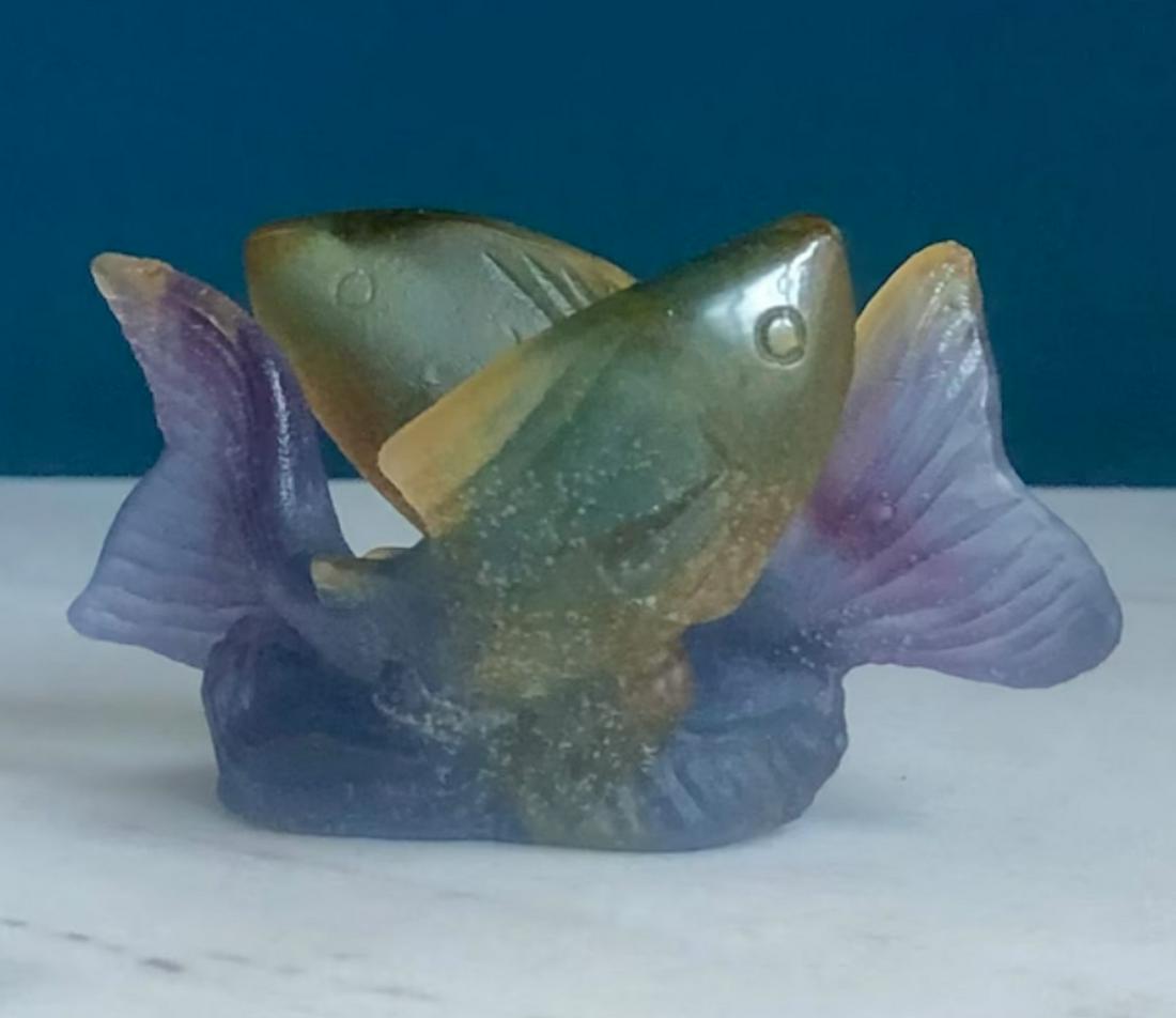 Daum France, Crystal Fish Art Glass Figurine (1 of 5)