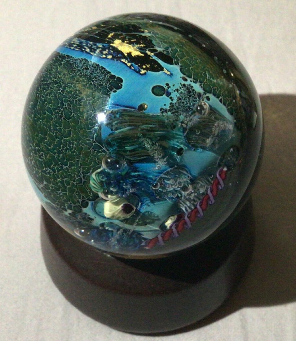 Josh Simpson Signed Planet Marble (1 of 4)