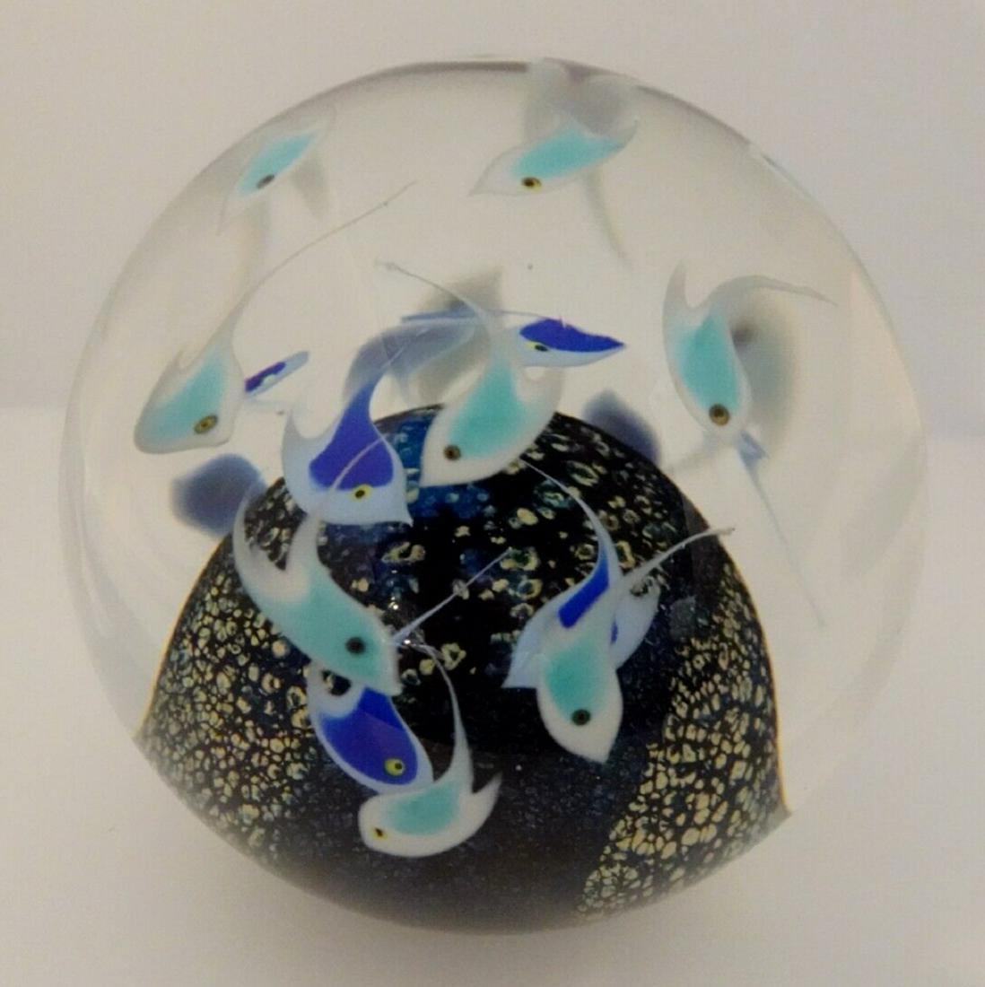 Signed Cathy Richardson Fish Paperweight (1 of 5)
