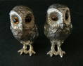 2 Tiffany & Co Sterling Silver Salt & Pepper Shaker Owl