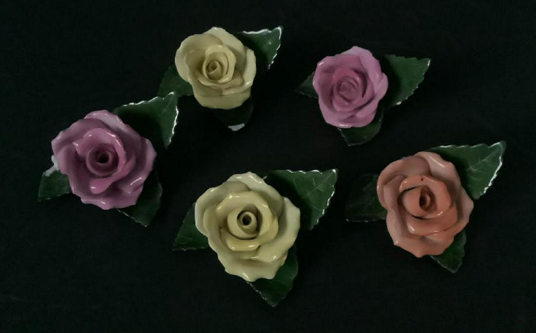 Herend lot of 5 roses (1 of 5)