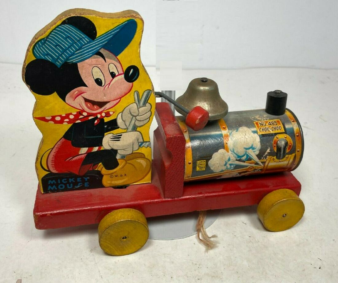 Fisher Price CHOO CHOO #485 Wood Pull Toy 1950 (1 of 5)