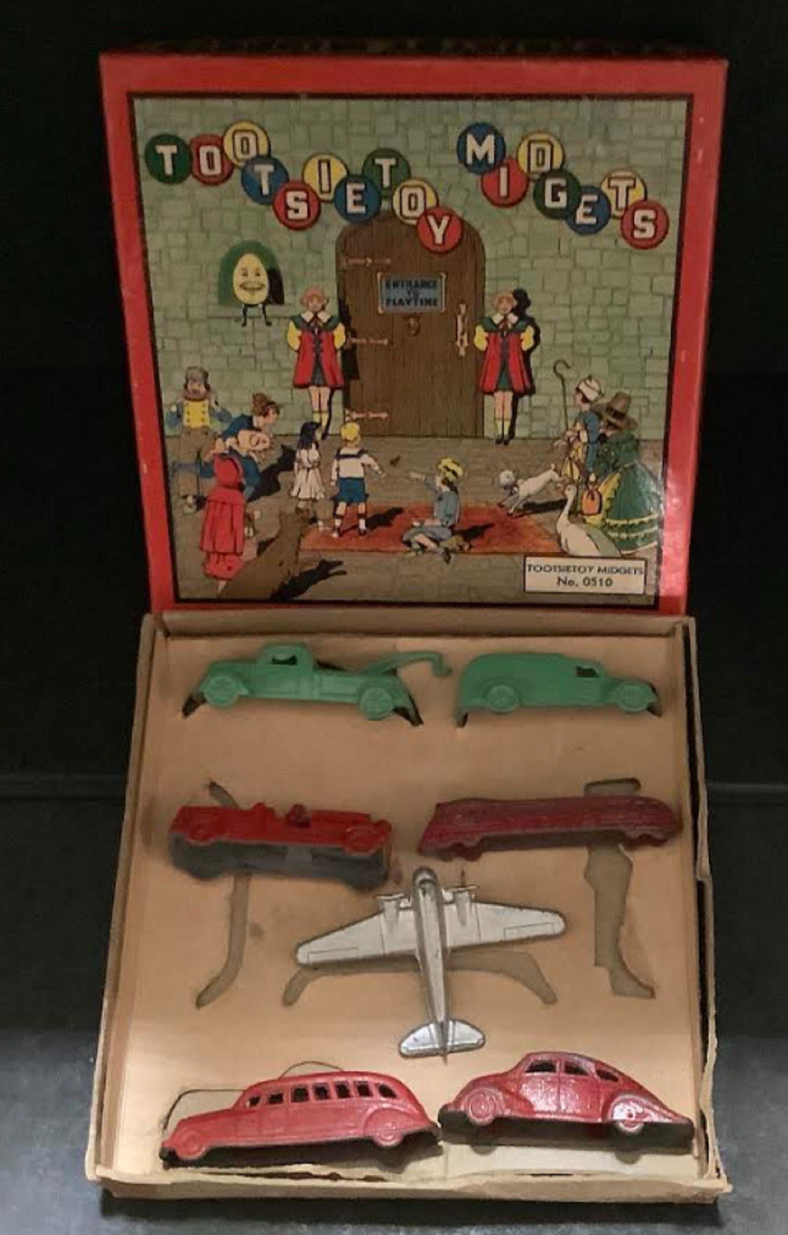 TOOTSIETOY MIDGETS 0510 SETS PLANES, TRUCKS Etc. ORIGINAL BOX (1 of 4)