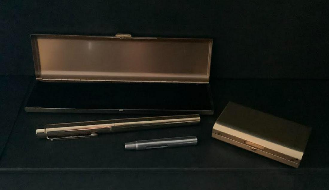 SHEAFFER fountain pen 585 14K with case: SHEAFFER fountain pen 585 14K with case