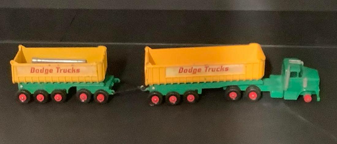 MATCHBOX LESNEY KING SIZE VEHICLE K-16 King Size Dodge Tractor & Double Tipper Trailers (1 of 3)
