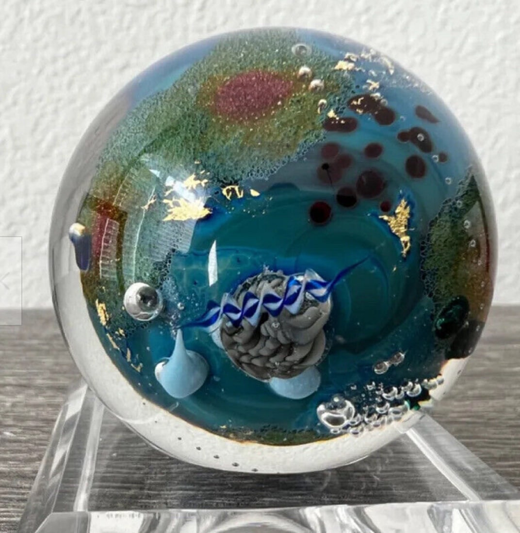 Josh Simpson Signed Marble  1 7/8â€ w/stand (1 of 1)