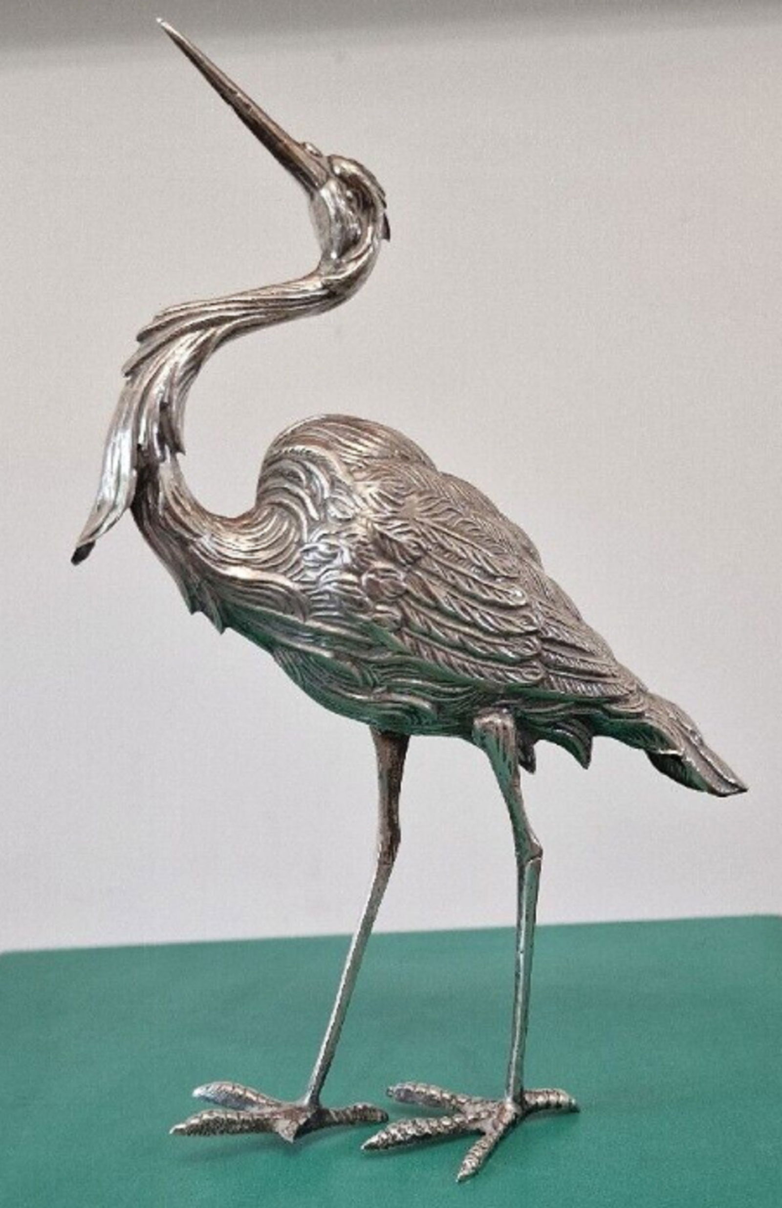 Spanish Sterling Silver Crane Figurine (1 of 9)