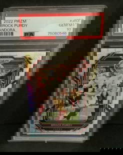 PSA 10 Panini 2022 Prizm Pandora Brock Purdy /400 Rookie 49ers GEM MT: PSA 10 Panini 2022 Prizm Pandora Brock Purdy /400 Rookie 49ers GEM MT