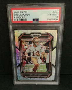 PSA 10 Panini 2022 Prizm Pandora Brock Purdy /400 Rookie 49ers GEM MT: PSA 10 Panini 2022 Prizm Pandora Brock Purdy /400 Rookie 49ers GEM MT