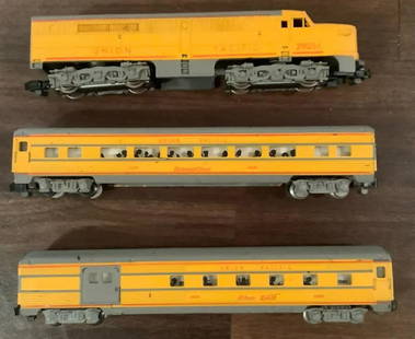 American Flyer Train Set 20535 S Pony Express Passenger Set 1959: WORKS GREAT AND TESTED! American Flyer S Pony Express Passenger Set: 21925-I This set includes a diesel, and 2 passenger cars ending number 37 and 38. These items feature metal trucks, metal wheels, a