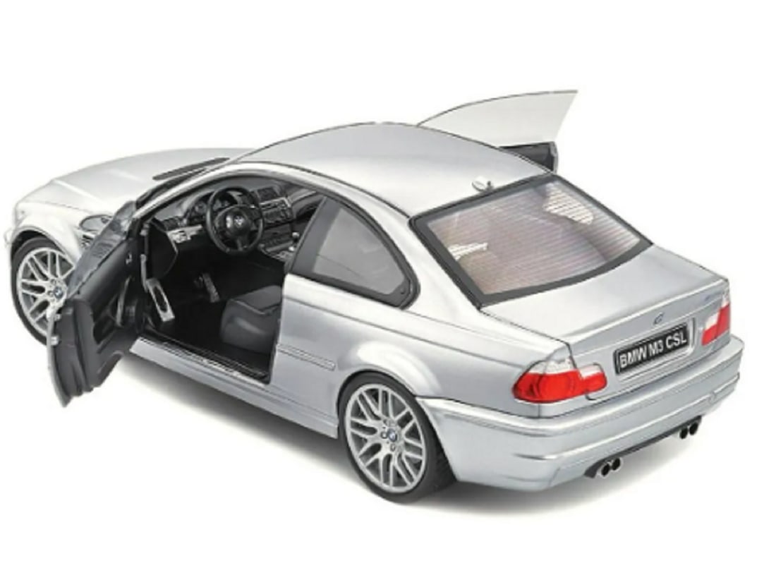 Solido BMW M3 E46 CSL SILVER METALLIC Vehicle 1/18 Made in France (1 of 3)