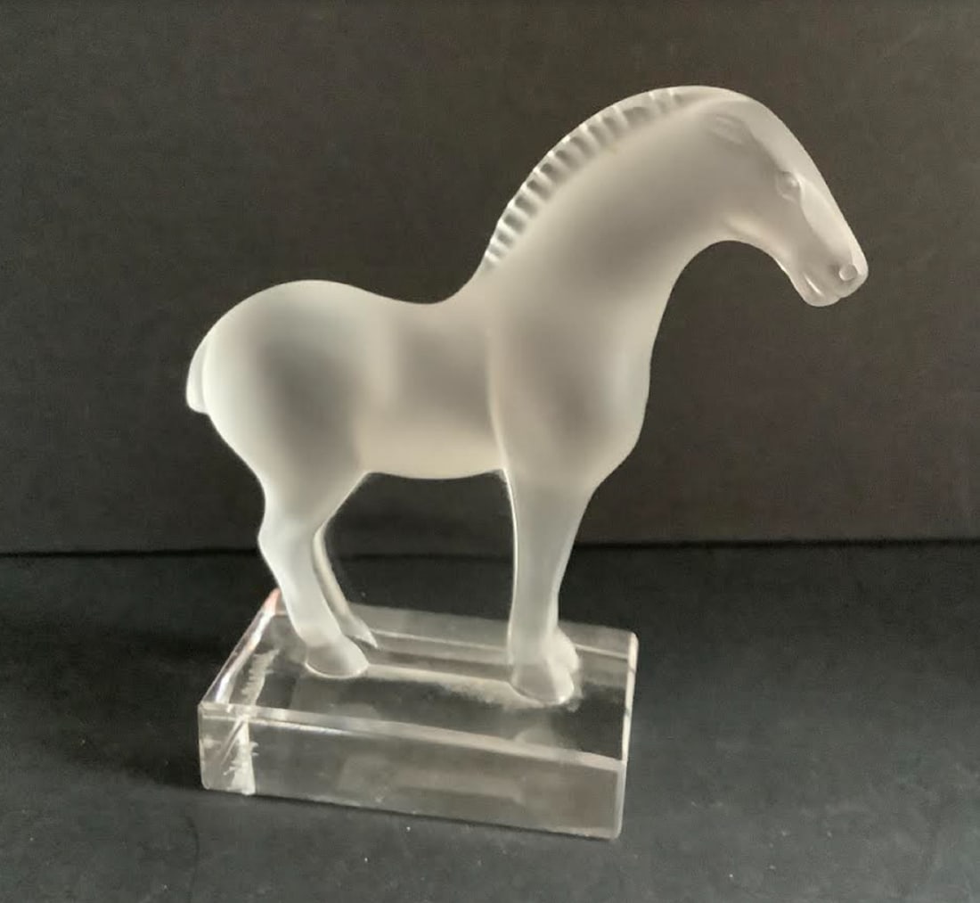 Lalique signed TANG HORSE Made In France (1 of 5)