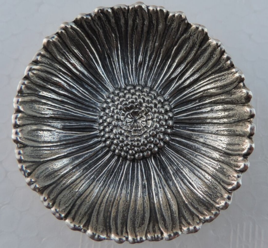 BUCCELLATI GIANMARIA Sterling Silver  "DAISY" Dish Bowl Italy W Box (1 of 6)