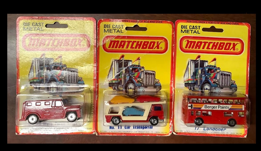 MATCHBOX ORIGINAL BLISTER PACK DIE CAST METAL 5 VEHICLES: MATCHBOX ORIGINAL BLISTER PACK DIE CAST METAL 5 VEHICLES
