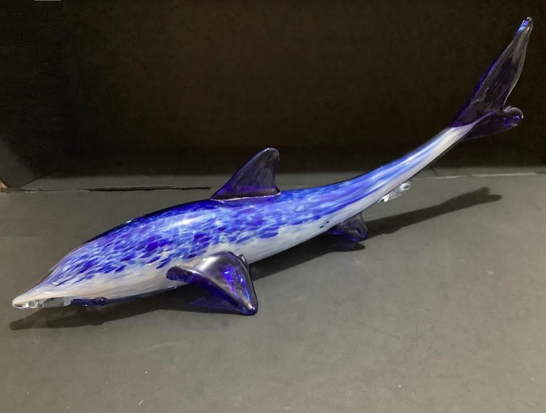 MURANO ART GLASS ITALIAN SHARK FISH (1 of 8)