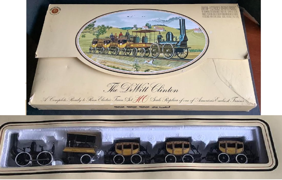 BACHMAN THE WILT CLINTON TRAIN SET WITH ORIG BOX (1 of 8)