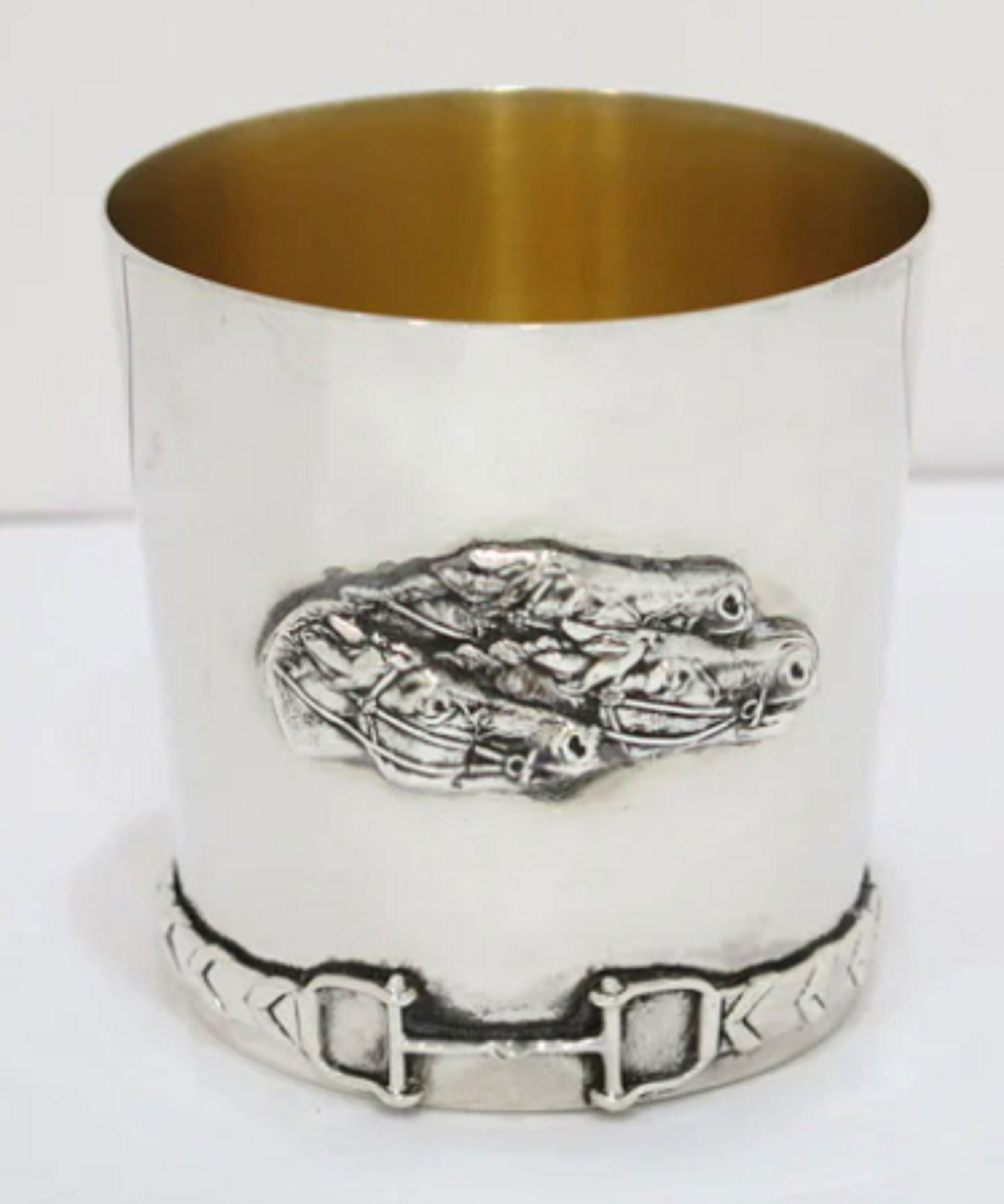 TIFFANY & CO STERLING SILVER VINTAGE HORSE-THEMED CUP (1 of 7)