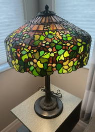 J.A. Whaley Leaded Lamp Grape Trellis Handel Tiffany Studios Era