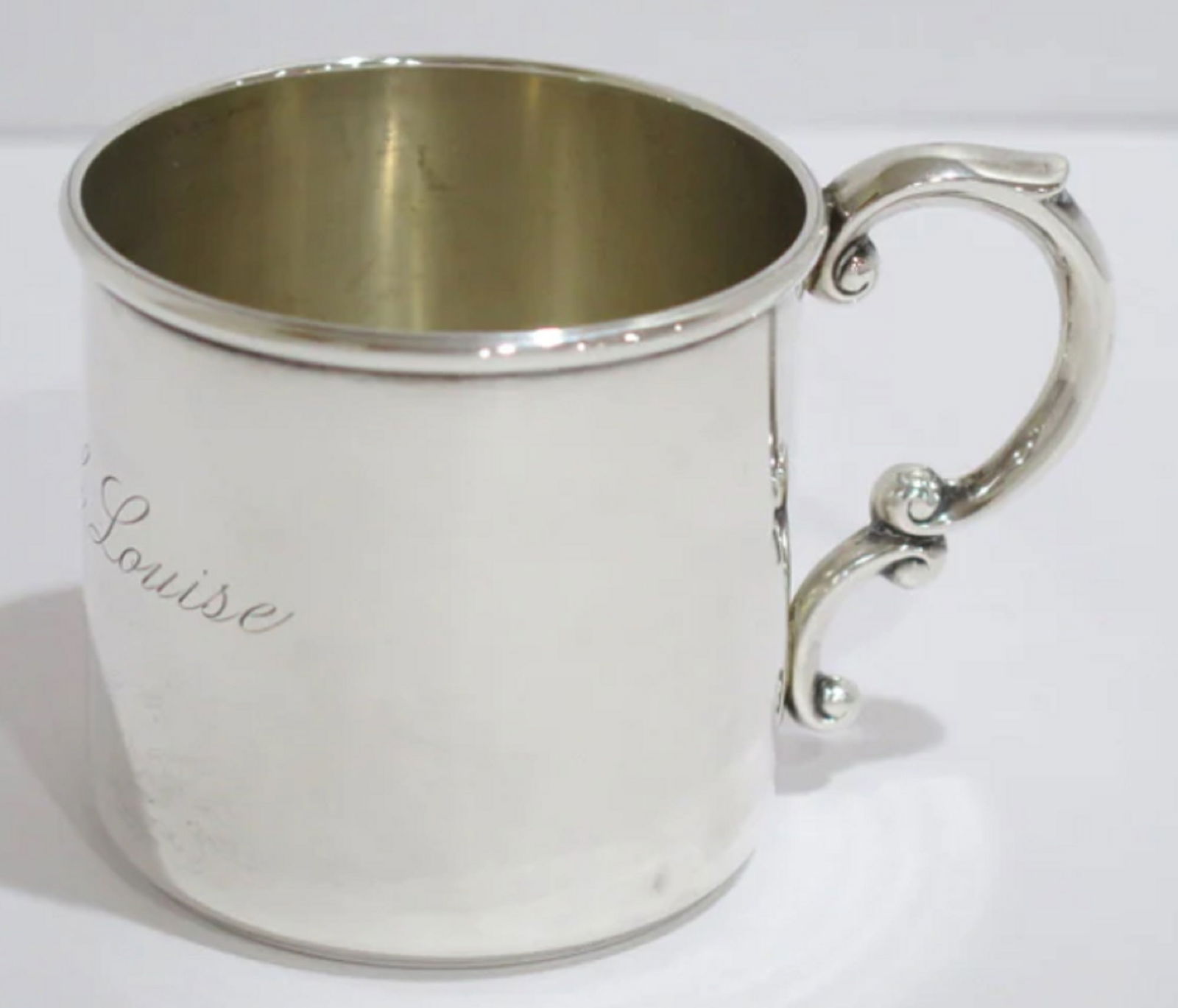 WATSON CO.  STERLING SILVER ANTIQUE AMERICAN BABY CUP (1 of 5)