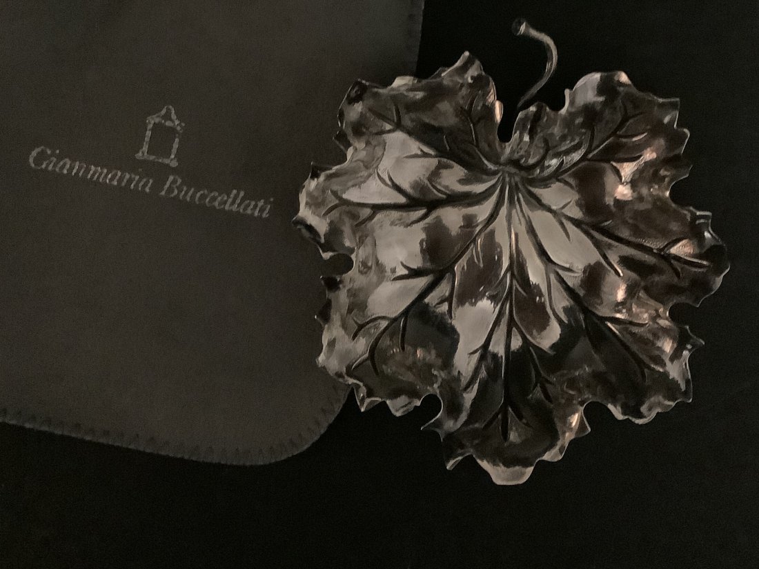 Gianmaria Buccellati Sterling Silver Gianmaria Buccellati Sterling Silver GERANIUM LEAF DISH Bowl (1 of 7)
