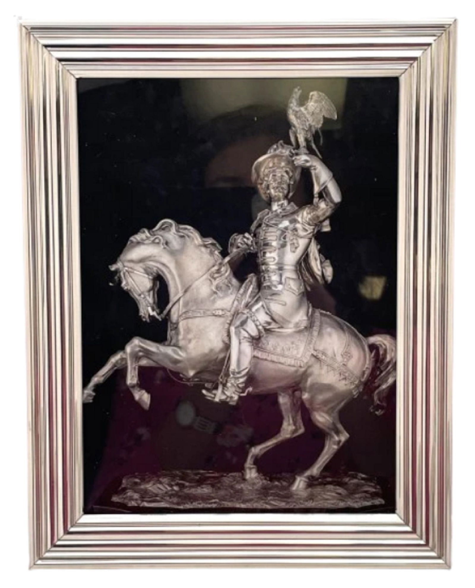 Del Conte Sterling Silver Italian Frame in Mid-Century Modern Style (1 of 7)