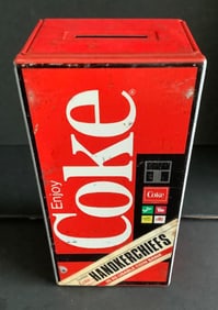 TIN COKE ADVERTISING COIN BANK
