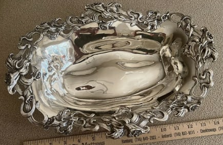 William Kerr Sterling Art Nouveau Dish Bowl