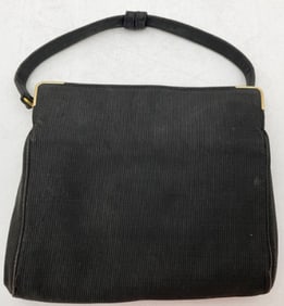 Tiffany & Co. Black Evening Bag with 14k Gold Accents