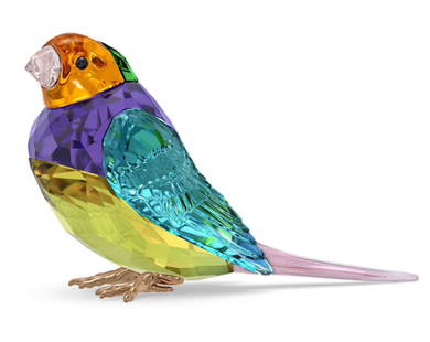 Swarovski Idyllia Gouldian SMALL Finch With Orig Box Memeber Edition Designer: Martin Zendron: Swarovski Idyllia Gouldian SMALL Finch Memeber Edition this small and colorful Gouldian Finch is sure to ignite the imagination. Known locally as winged jewels, these native Australian birds are famou