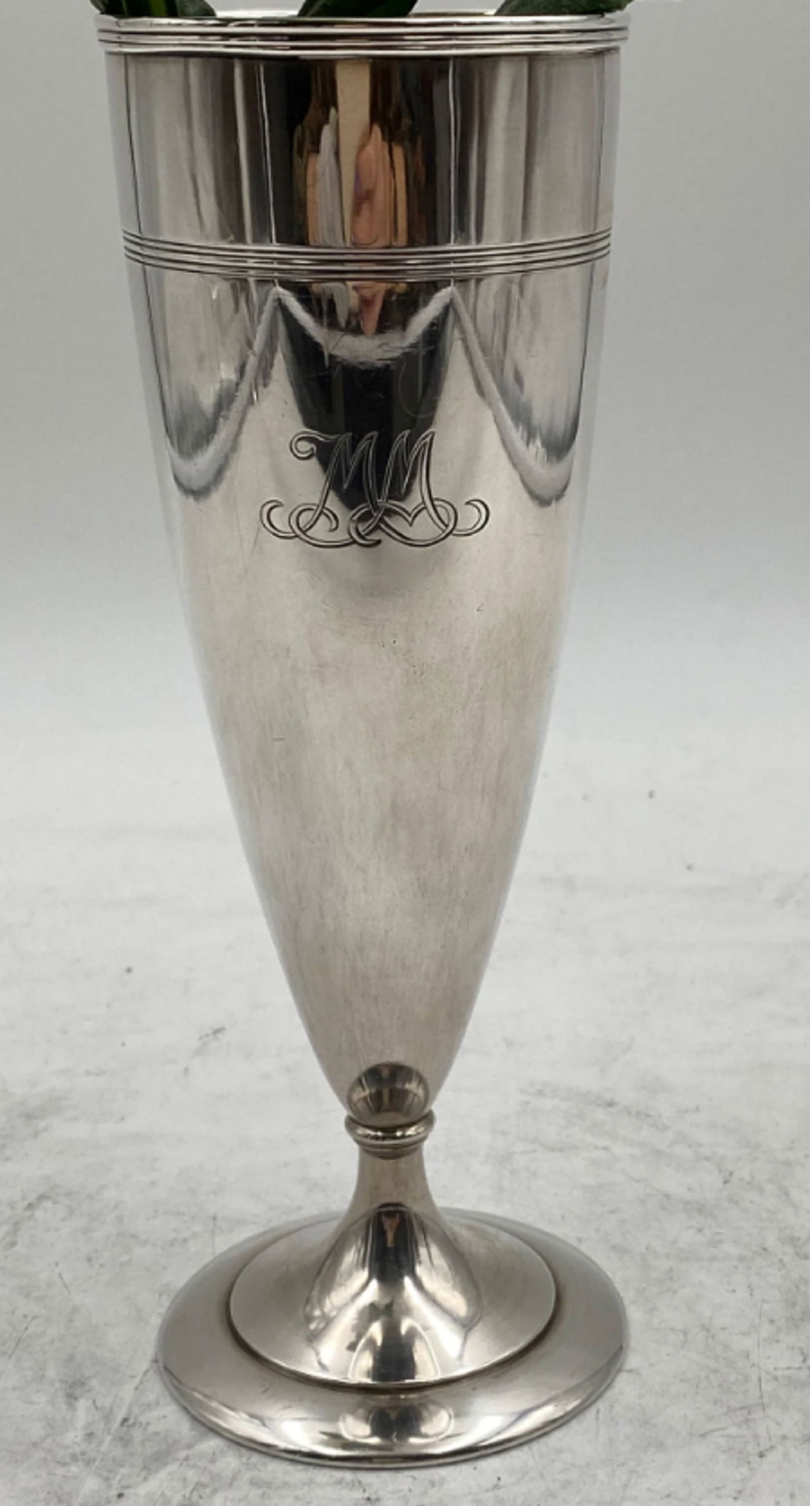 Tiffany & Co Sterling Silver Vase from 1915 in Art Deco Style (1 of 3)