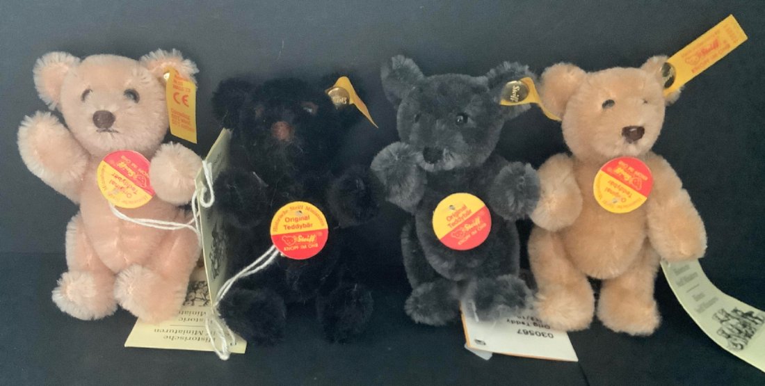 Steiff Original mohair Teddy Bear Group of 4 (1 of 8)