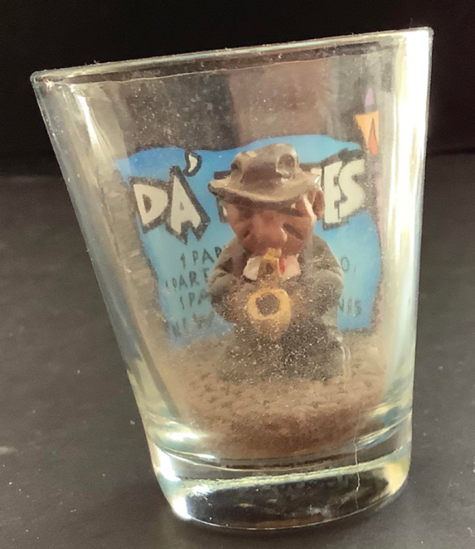 Black Americana Era tequila glass: Black Americana Era 2.35 inches tall tequila glass