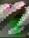 Daum Signed  Crystal Art Glass Bouquet Of Roses Vase Made in France