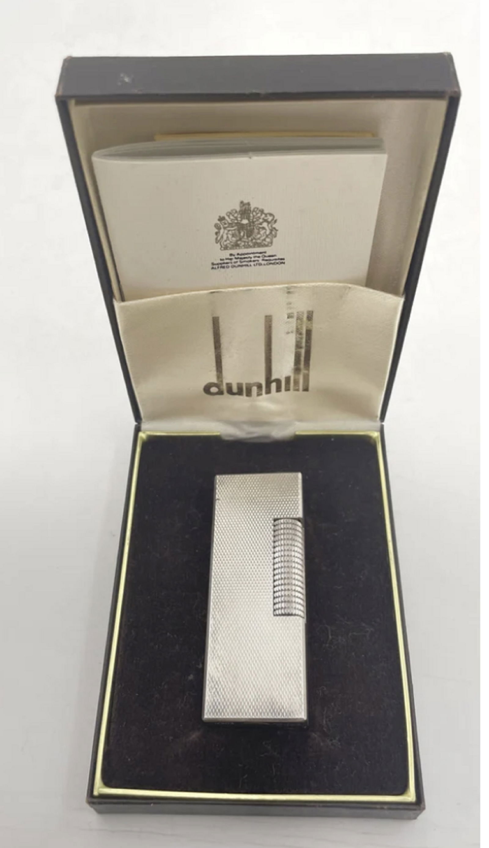 Alfred Dunhill Sterling Silver Lighter in Original Box (1 of 7)