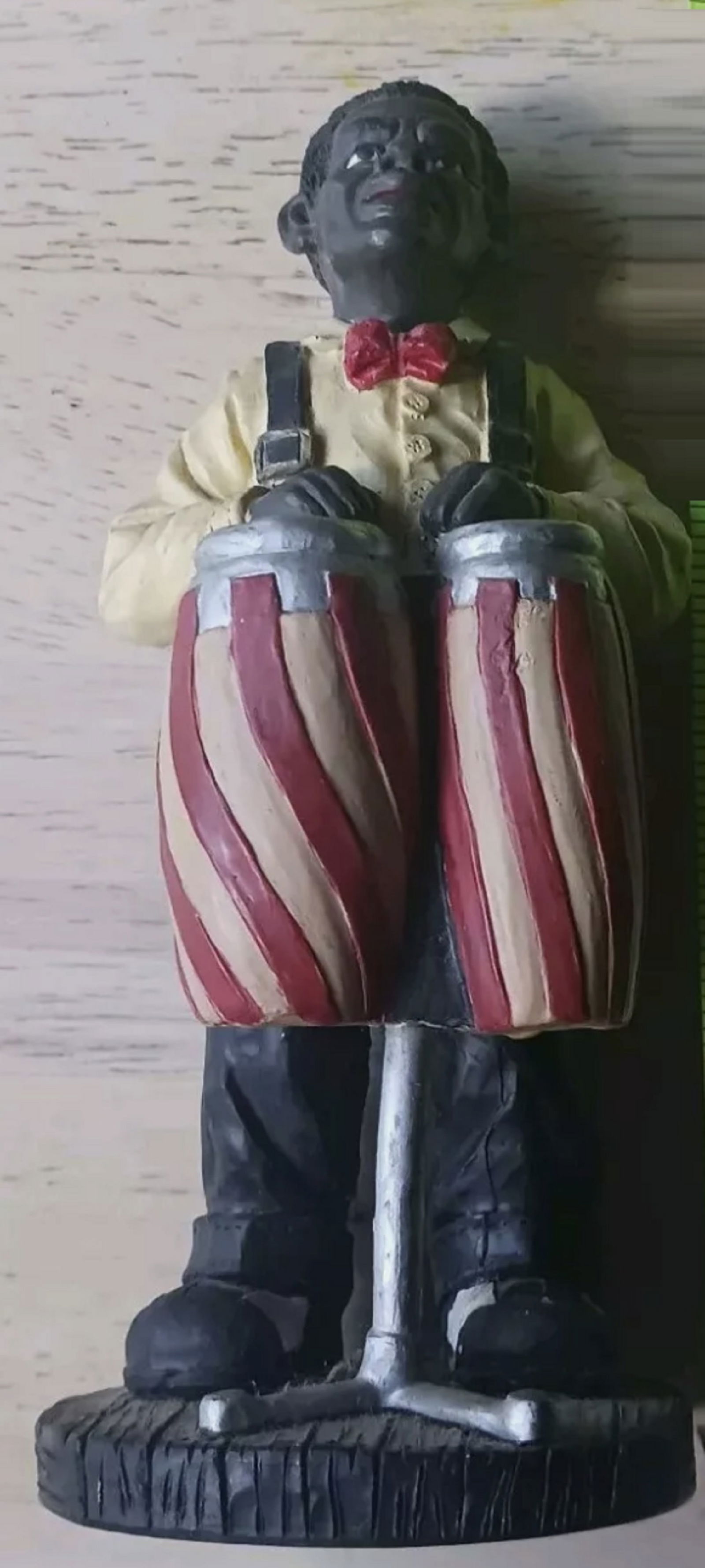 Black Americana Era Jazz Band Music Congo Drums Figurine Statue (1 of 6)