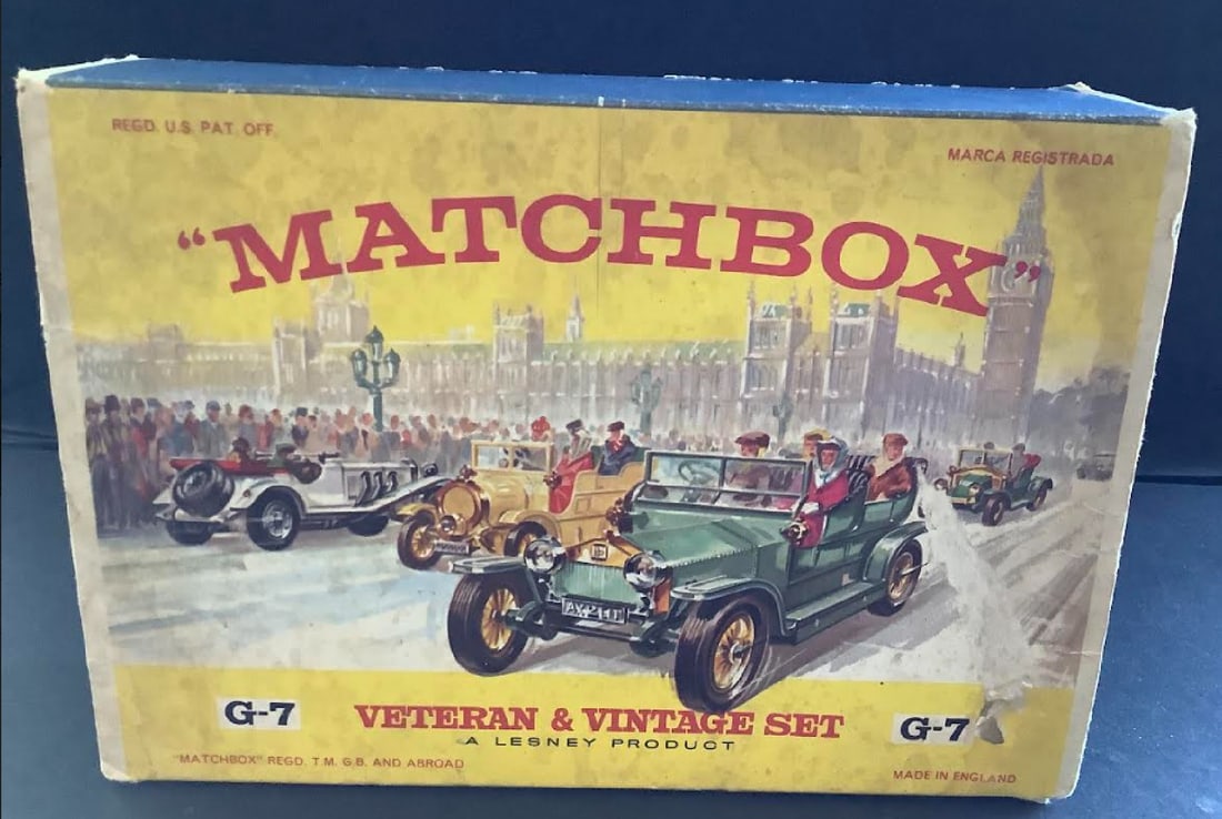 MATCHBOX LESNEY GIFT BOX G-7 With Vehicles and original Box (1 of 9)