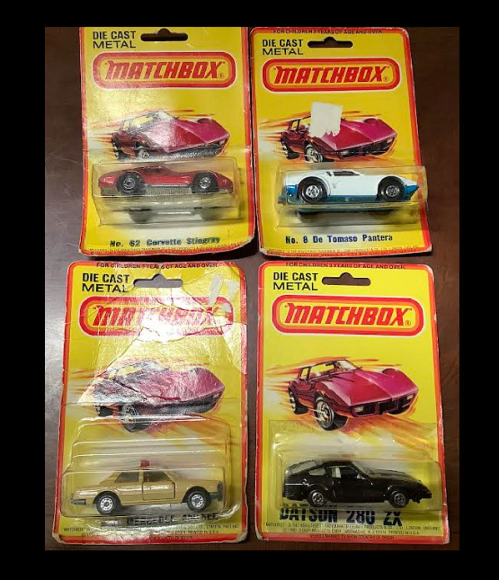 MATCHBOX ORIGINAL BLISTER PACK DIE CAST METAL 4 VEHICLES (1 of 7)