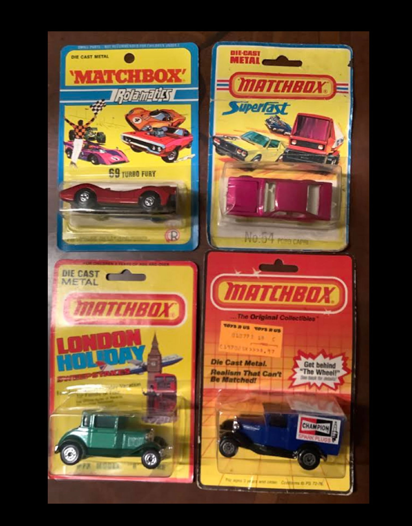 MATCHBOX ORIGINAL BLISTER PACK DIE CAST METAL 4 VEHICLES (1 of 1)