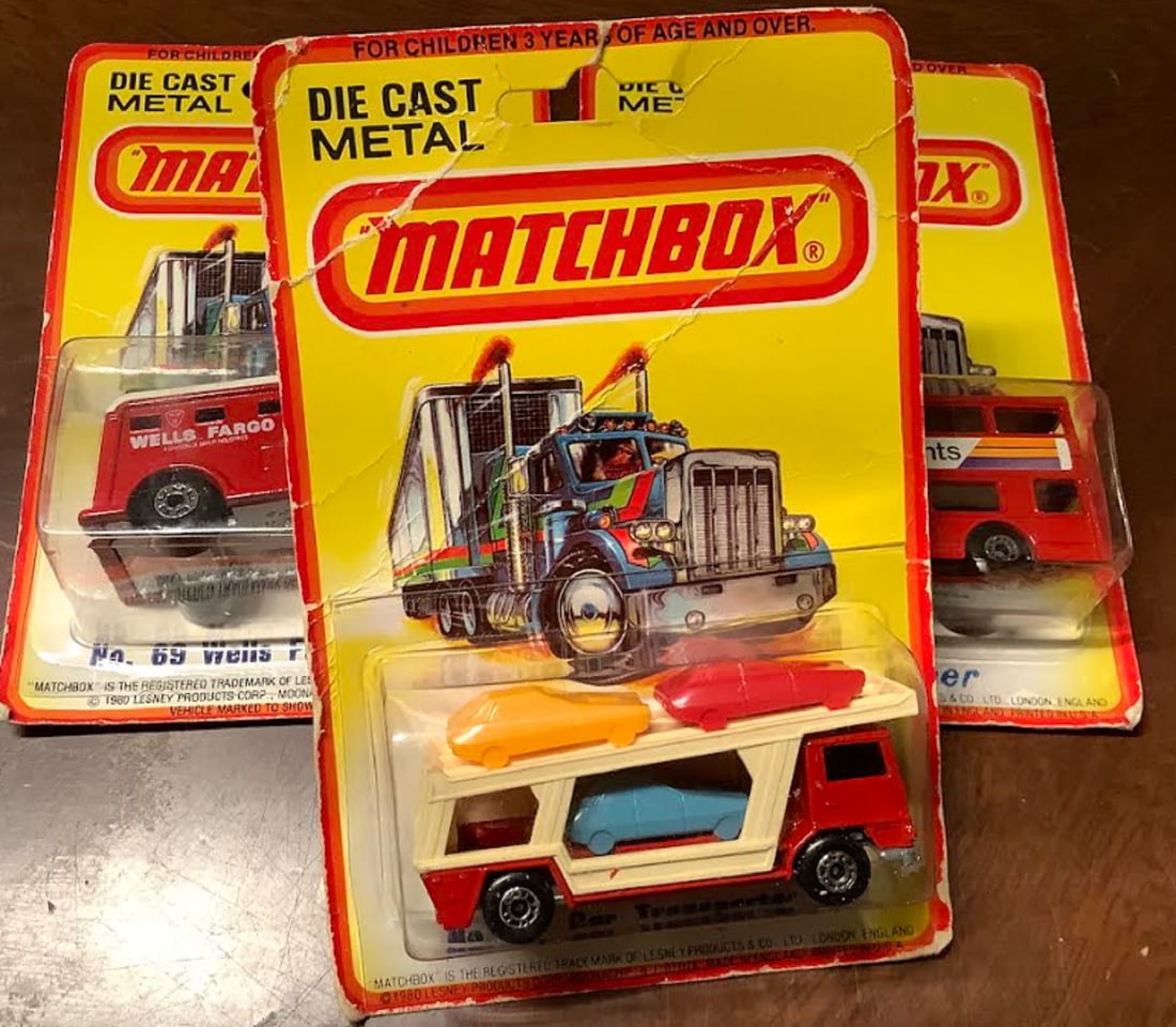 MATCHBOX ORIGINAL BLISTER PACK DIE CAST METAL 3 VEHICLES (1 of 3)