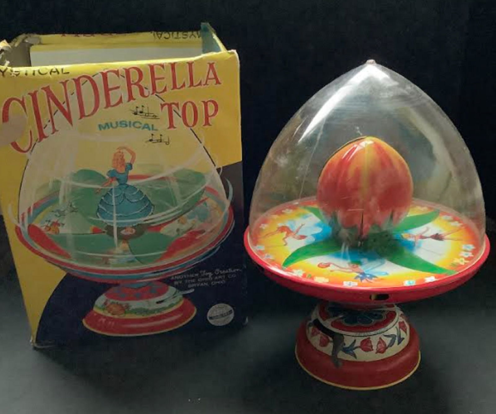 OHION ARTS TIN FRICTION SPIN WHEEL TOY And Ohio Art Studio Humpty Dumpty Sand Pail (1 of 8)