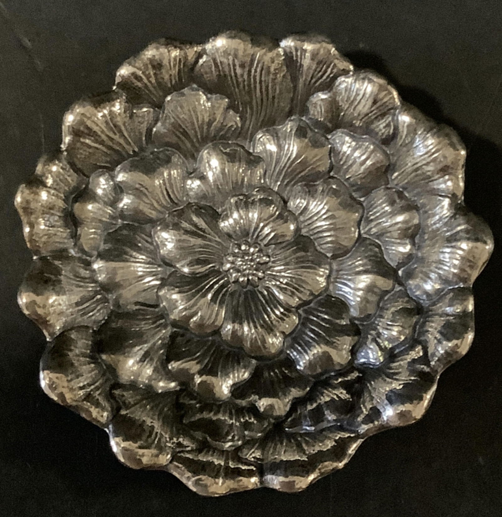 Buccellati Sterling Silver Singed Dish With Orig Pouch Made In Italy (1 of 6)