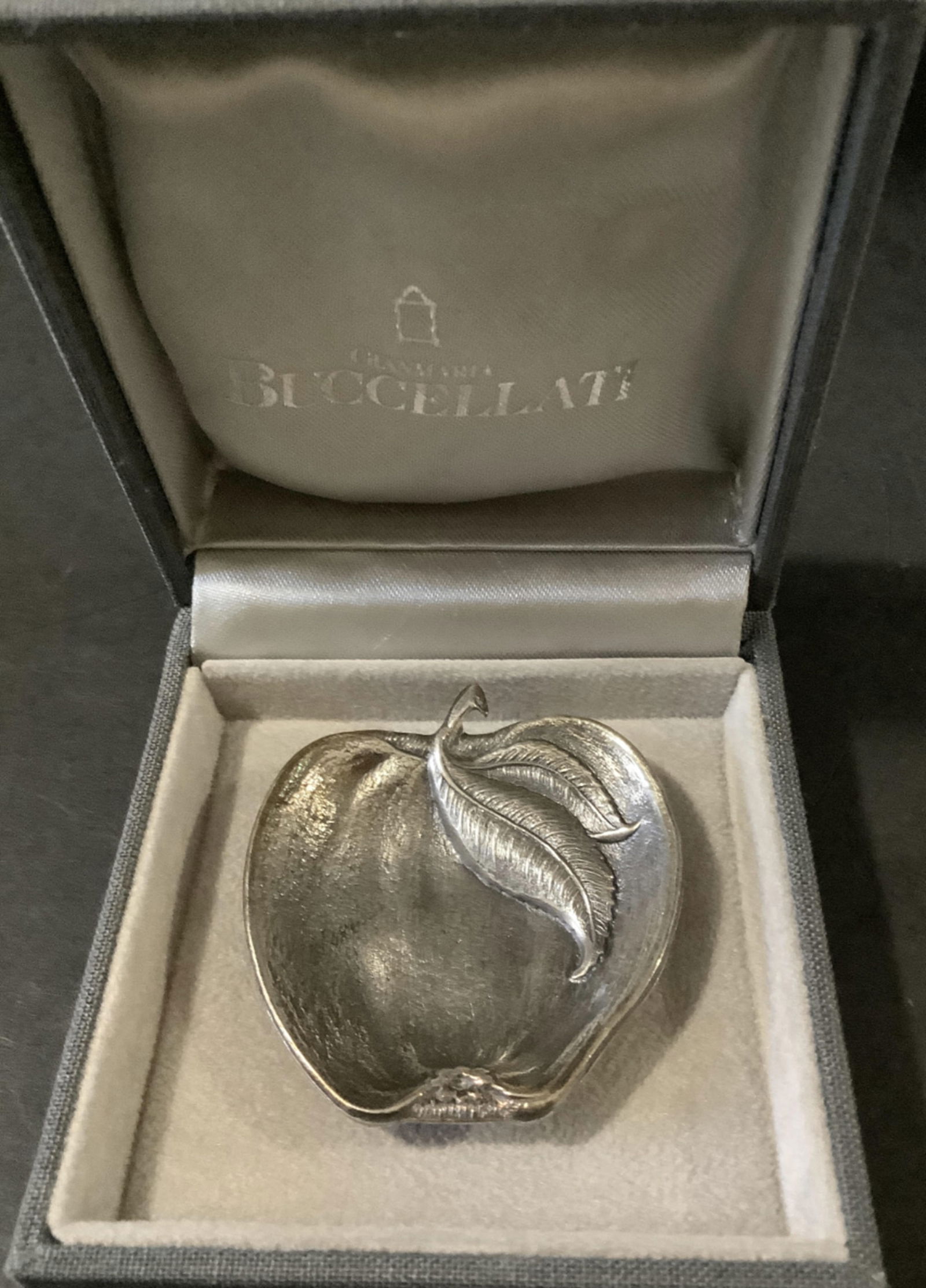 Buccellati Sterling Silver Singed Dish With Orig Box Made In Italy (1 of 5)