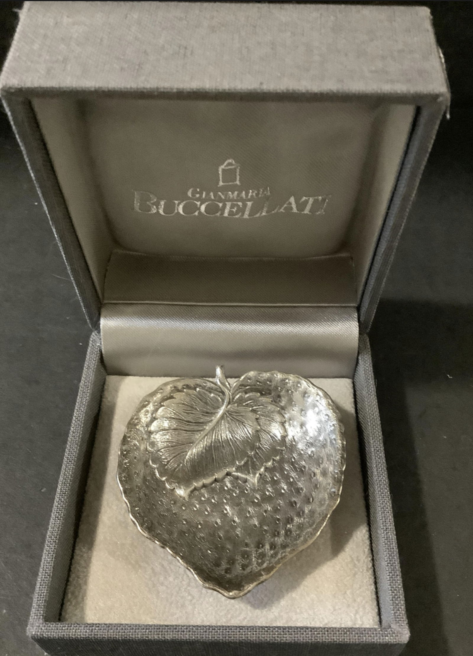 Buccellati Sterling Silver Singed Dish With Orig Box (1 of 5)