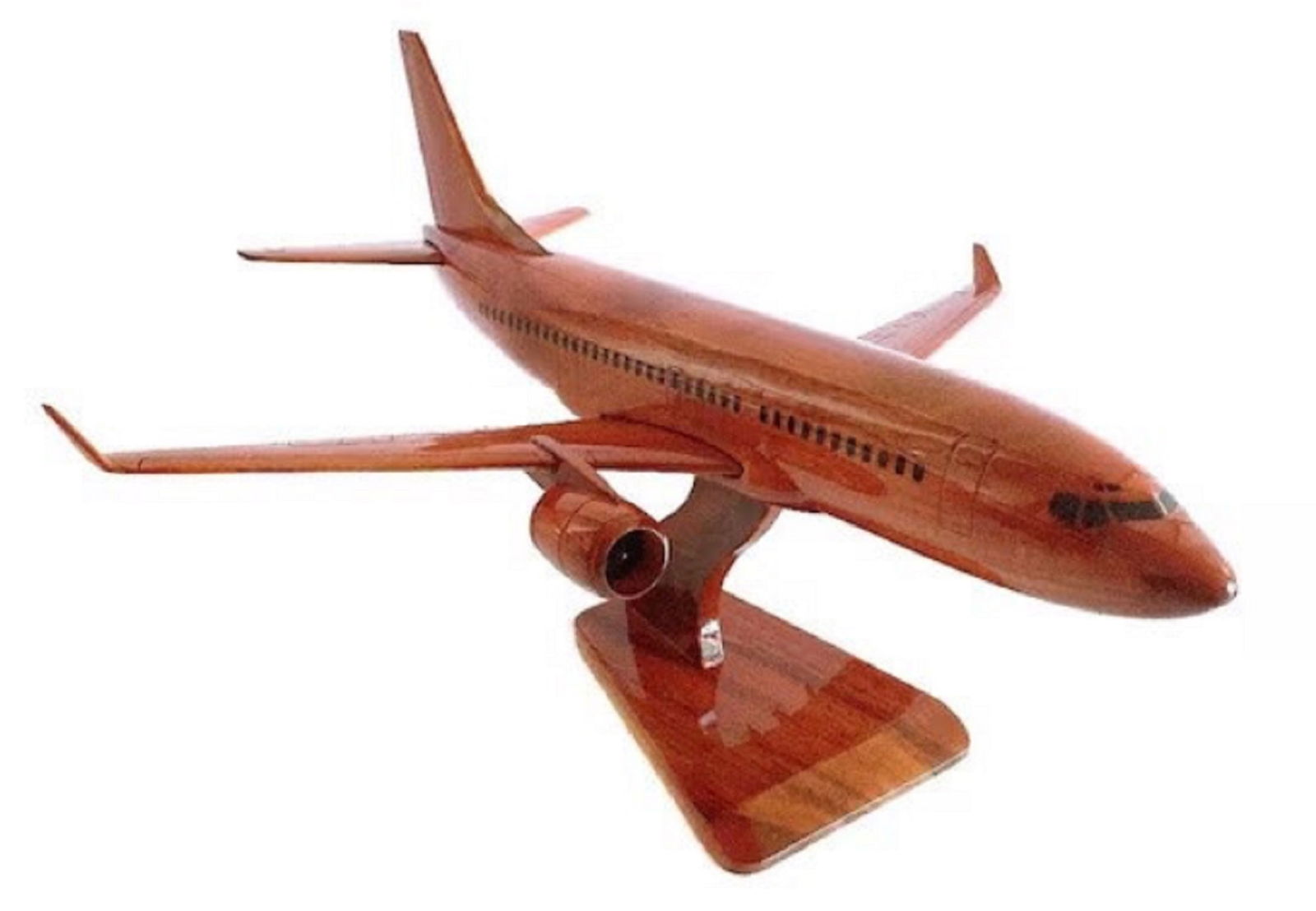 Boeing 767 Airplane Model  Wooden Plane Hand made 16 Inches Long (1 of 1)